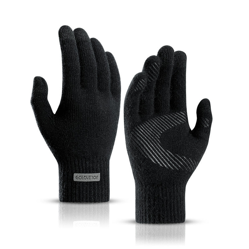 Men’s Winter Knitted Thermal Touchscreen Gloves