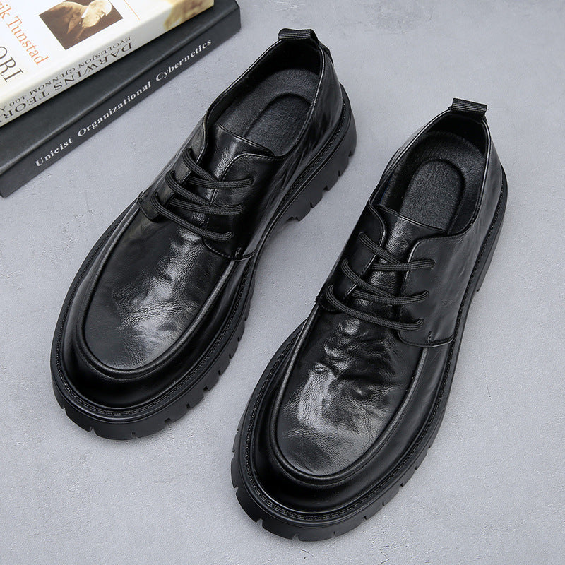 STOCK-Plus Size Leather Men's Casual Shoes 2025