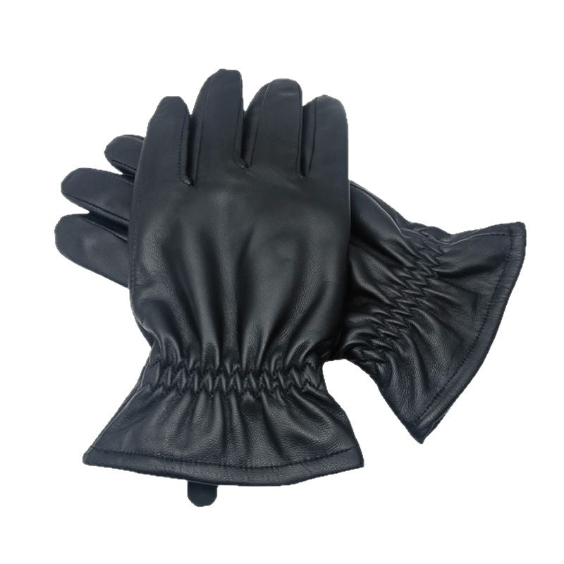 Men & Women Black Leather Gloves Business & Outdoor Sports