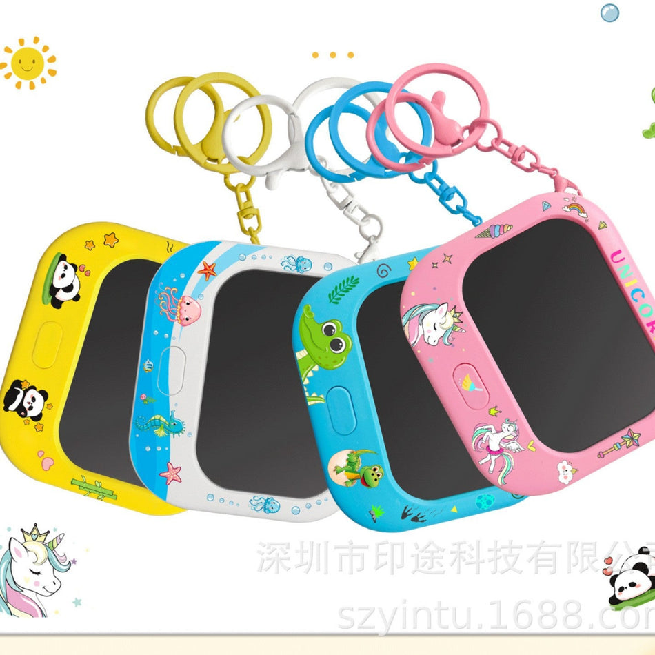 Mini LCD Graffiti Drawing Board Keychain Gift