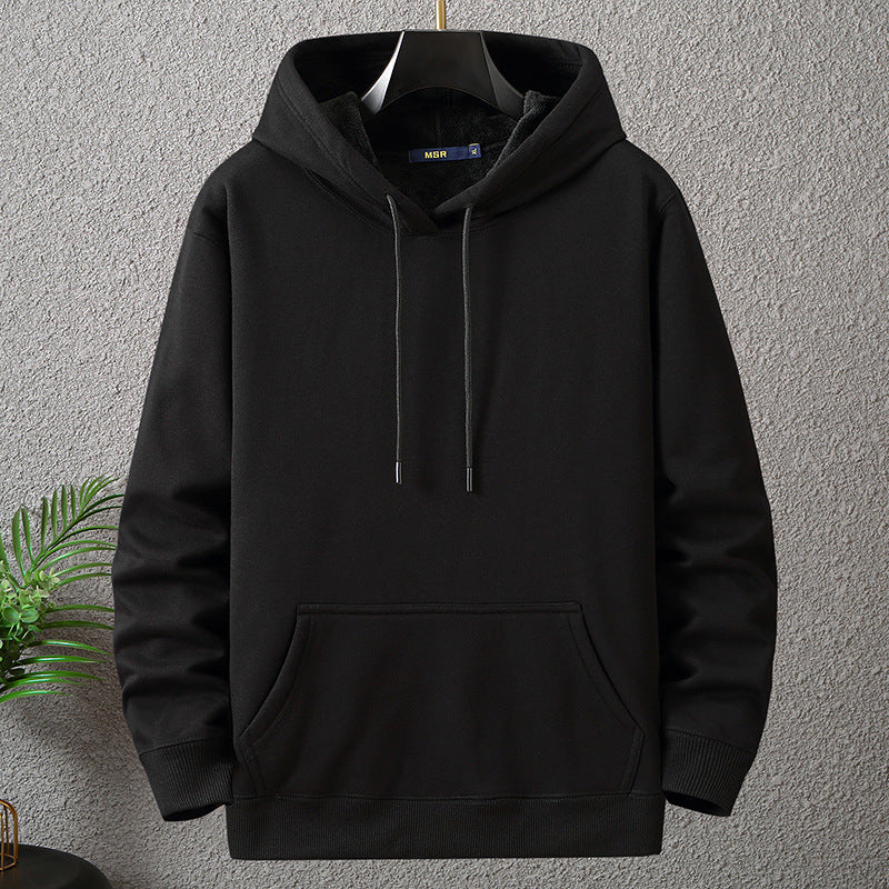 Men’s Velvet Fleece Plus-Size Winter Hoodie