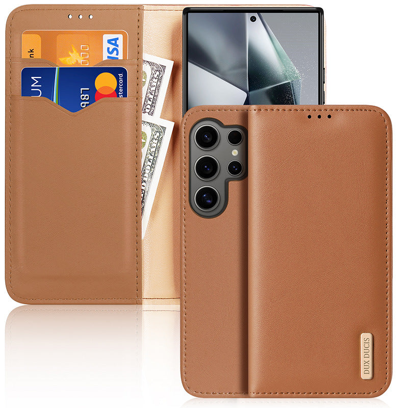 STOCK-Samsung S25 Ultra Leather Wallet Flip Case