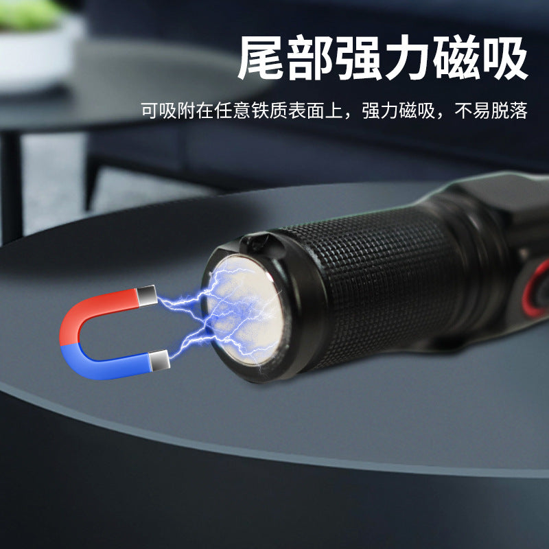 Aluminum Alloy Flashlight – High Lumen USB Rechargeable Portable