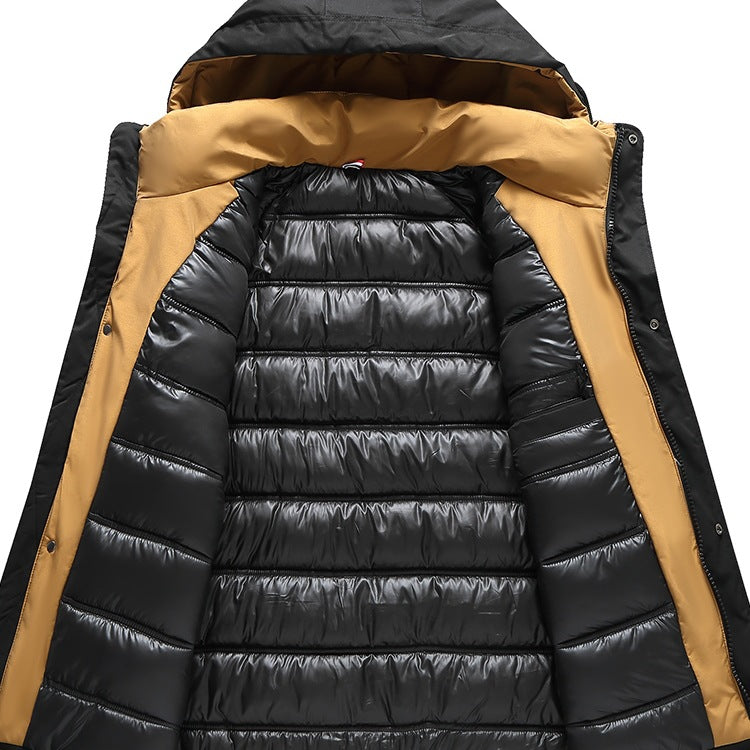 STOCK-Men’s Plus Size Puffer Jacket for Spring & Autumn
