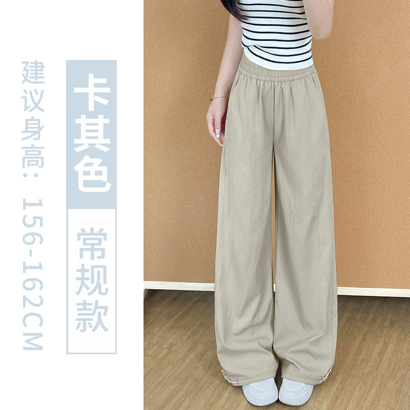 STOCK-Women’s Quick-Dry Overalls – Summer Wide-Leg Sports Pants