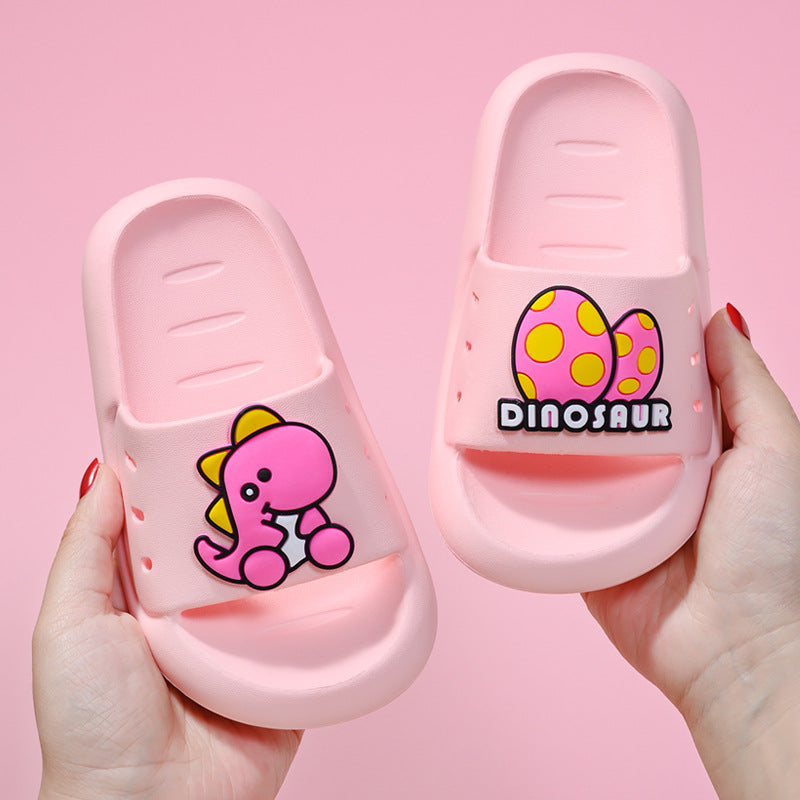 Dinosaur Kids’ Slippers – Soft Non-Slip Summer Sandals