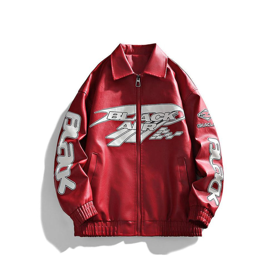 Men’s 2025 Leather Jacket – Spring & Autumn Motorcycle Style