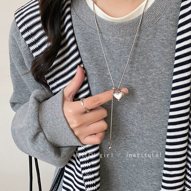 Love Pendant Necklace – Titanium Steel Women’s Jewelry