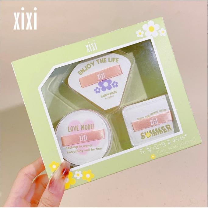 Xixi Q Pumped Pet Puff – Dual-Purpose Soft Makeup Sponge Set