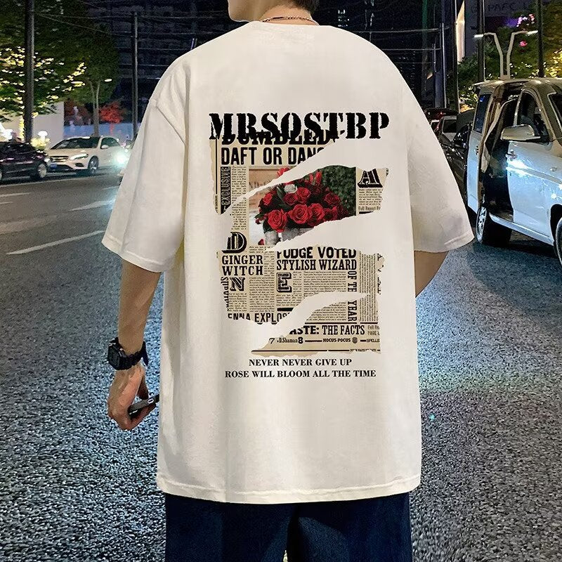 Retro American Style T-Shirt – Loose Summer 2024 Trend