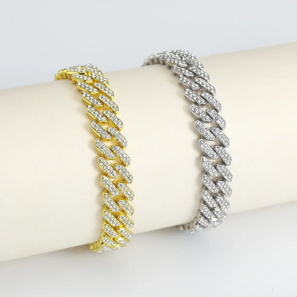 Diamond Cuban Chain – 12mm Hip Hop Necklace for Men