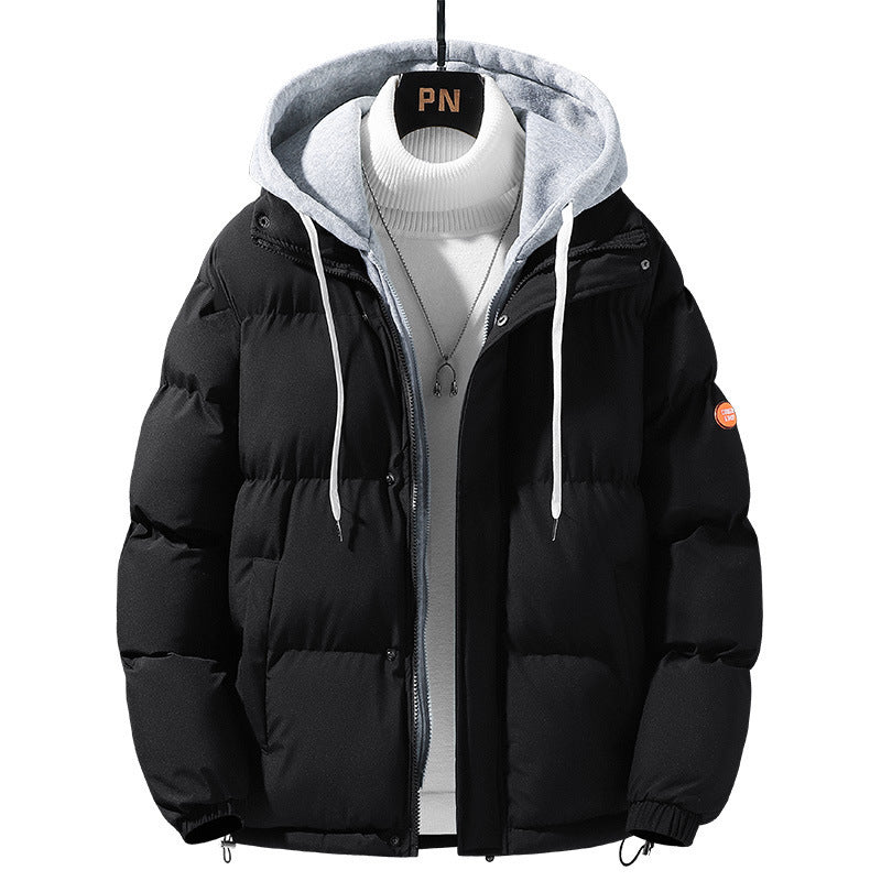 Men’s 2023 Hooded Hong Kong-Style Winter Cotton Coat