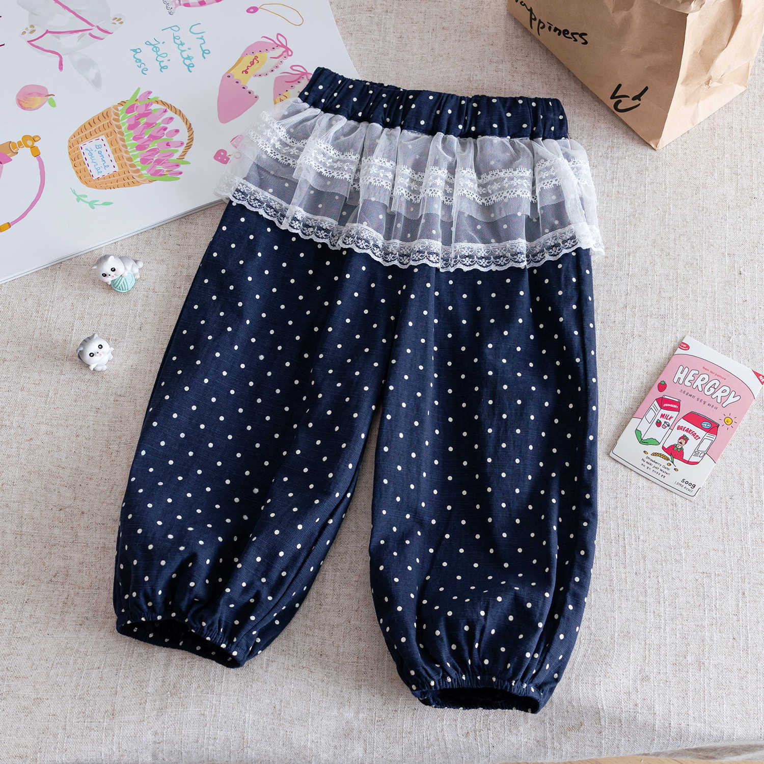 Baby Girl KT Cat Summer Set – Cute Polka Dot Outfit – Outfit Sets – Image 7