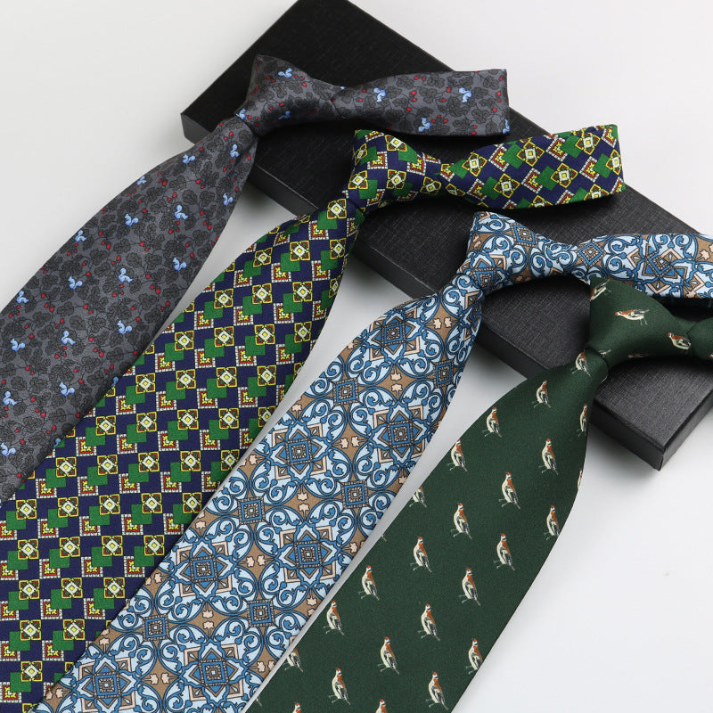 Retro Hong Kong Style Thin Tie – Funky & Casual