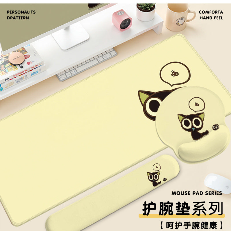 Luo Xiaohei Cute Desk Pad Set with Wrist & Keyboard Rest