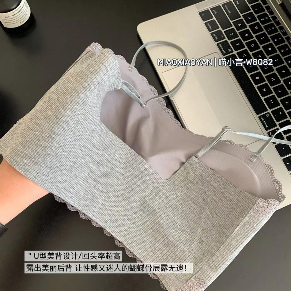 "Meow Xiaoyan W8082 Korean Threaded Vest