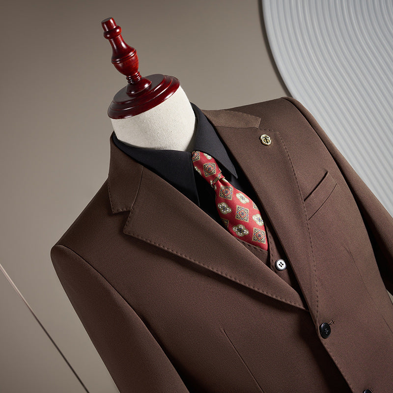 Men’s Plus Size Groom Wedding Suit Autumn Winter