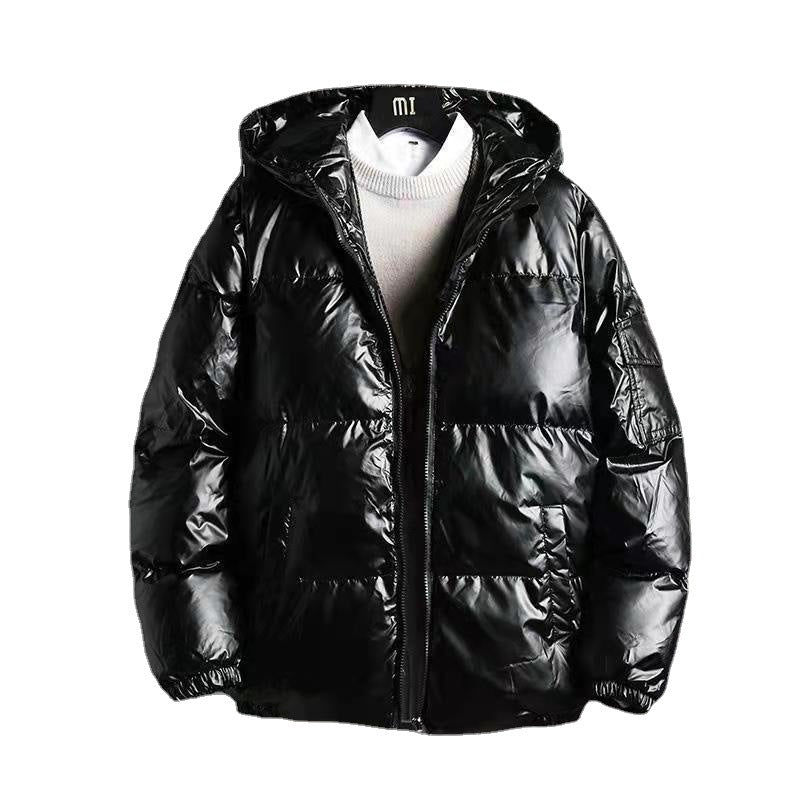 Men’s Thickened Down Cotton-Padded Coat – Hooded Winter Jacket