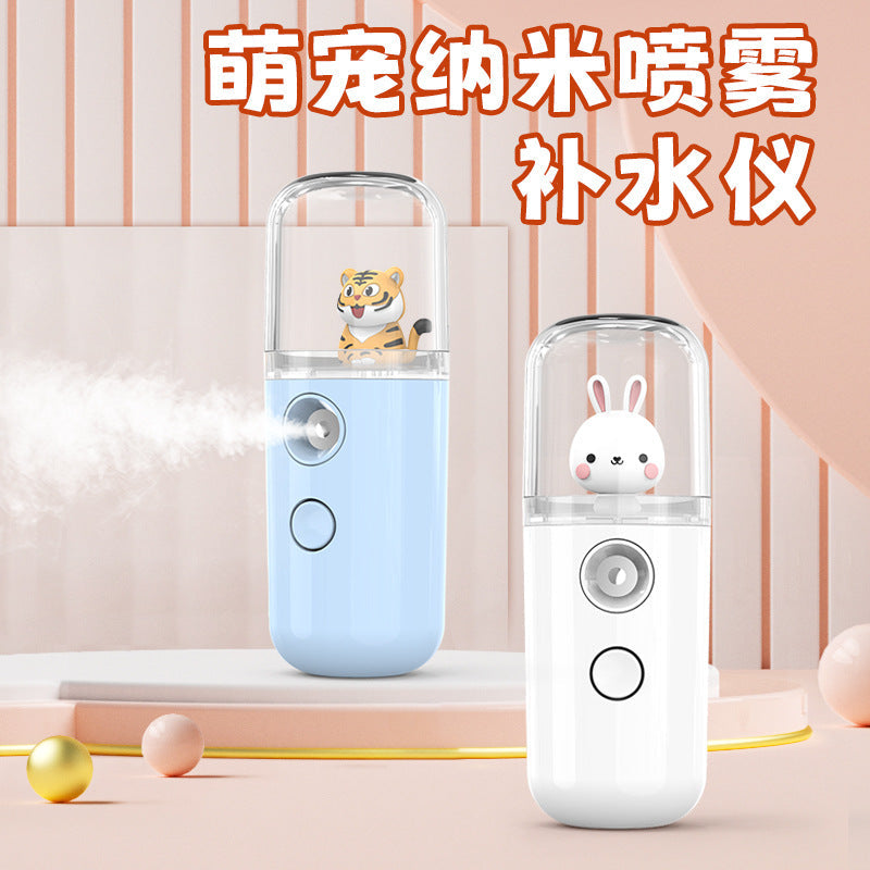 Portable Nano Spray Facial Humidifier Rechargeable Cold Steamer