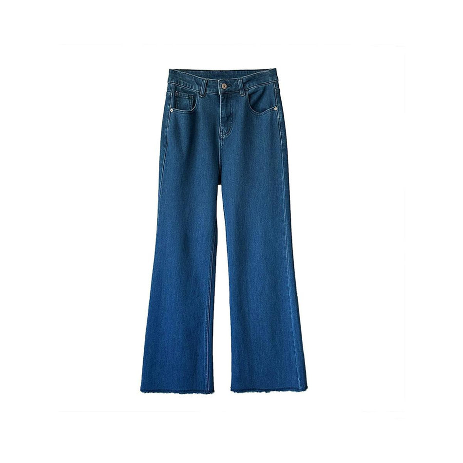 INSTOCK-Women's wide-leg flared jeans for autumn and winter