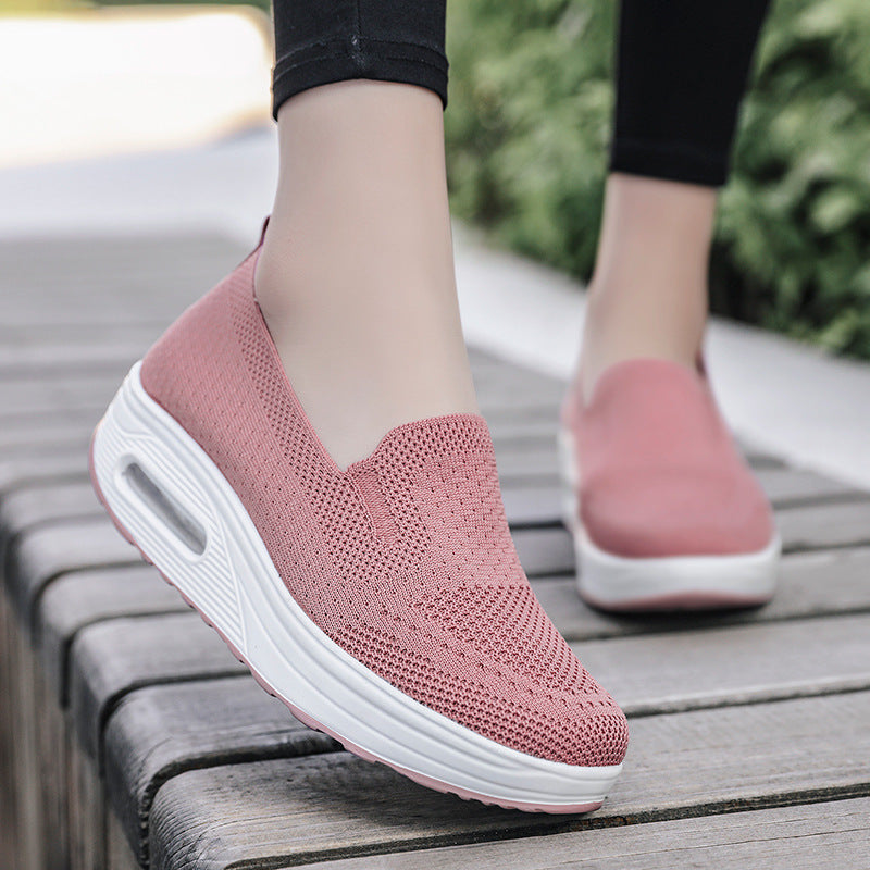 INSTOCK-Women's Fly-Woven Slip-On Sports Shoes