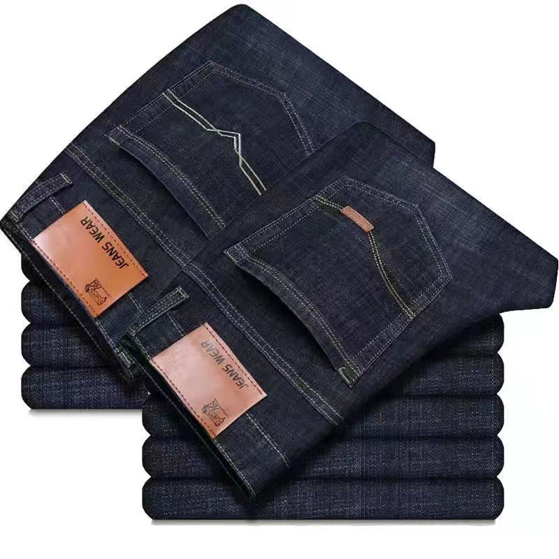 INSTOCK-Men's Stretch Denim Jeans – Loose Fit Dad Work Pants