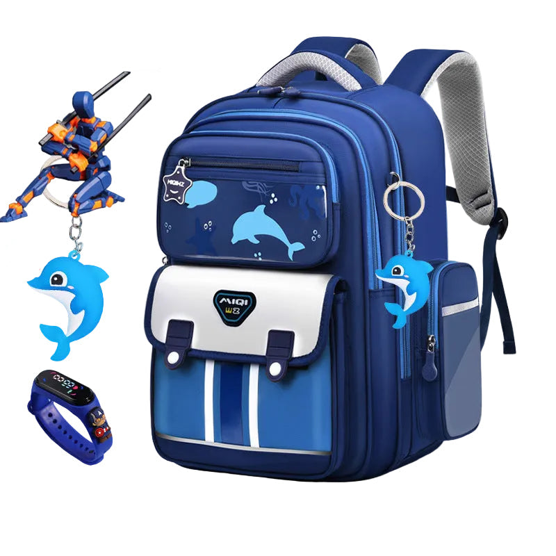 8A Kids Schoolbag 2026 Spine-Protecting Lightweight