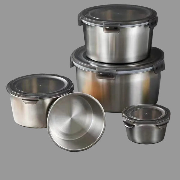 STOCK-304 Stainless Steel Sealed Lunch Box Set