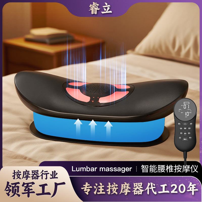 Electric Waist & Lumbar Massager with Red Light Heat
