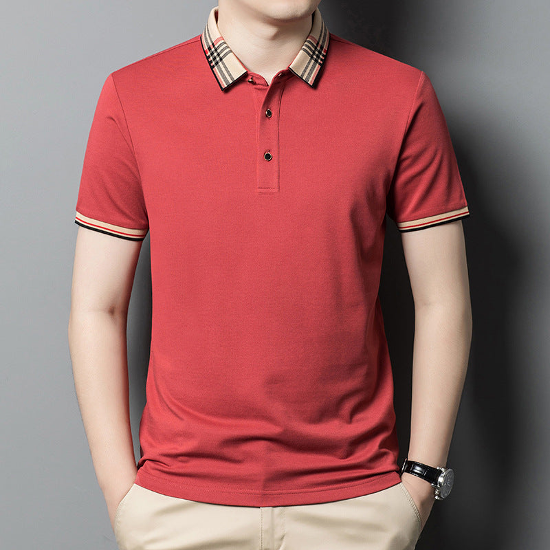 High-End Men's Polo Shirt Lapel Summer T-Shirt