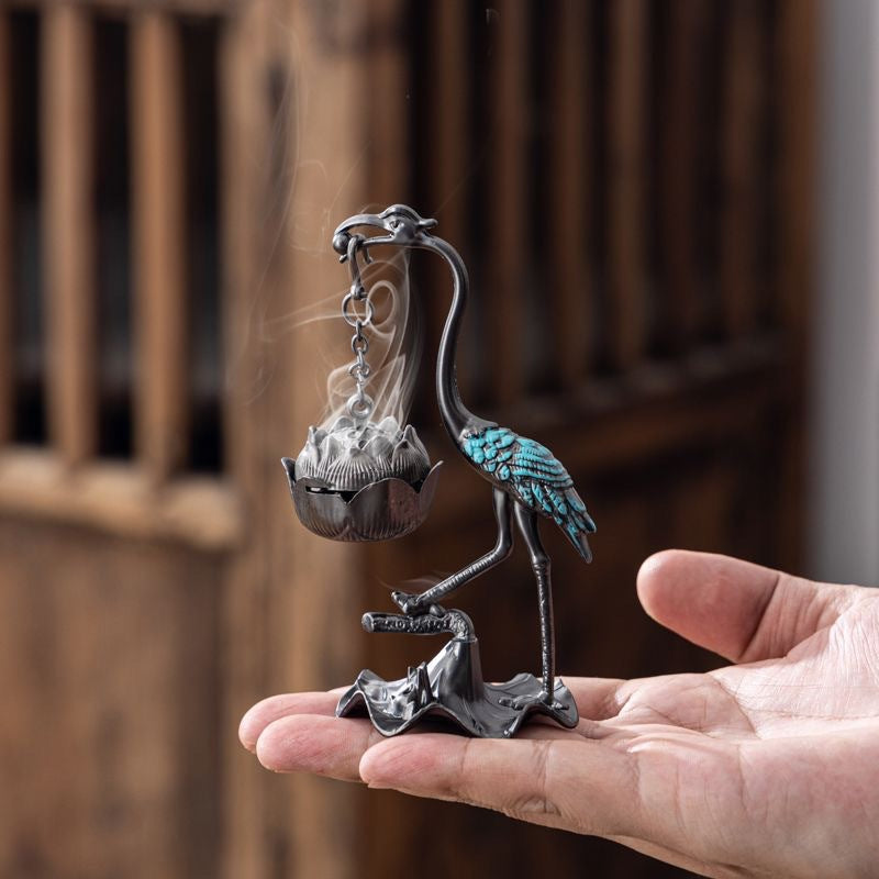 Explosions Small Crane Lotus Hanging Incense Burner Ornaments