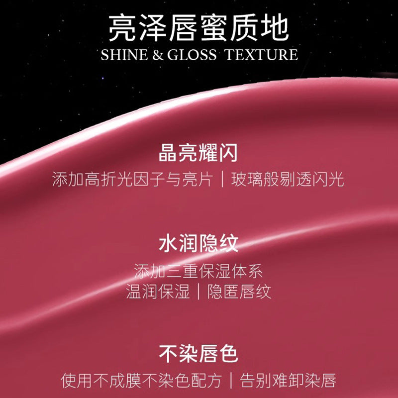 HYNTOOR Black Rabbit Milk Tea Mirror Lip Glaze