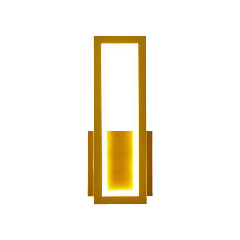 LED Square Touch Wall Lamp – Modern Nordic Bedside & Balcony