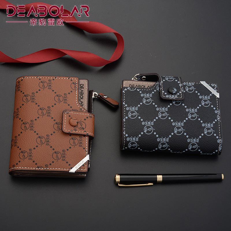 Men’s Vertical Zipper Wallet – Card Holder, Coin Pouch, Slim