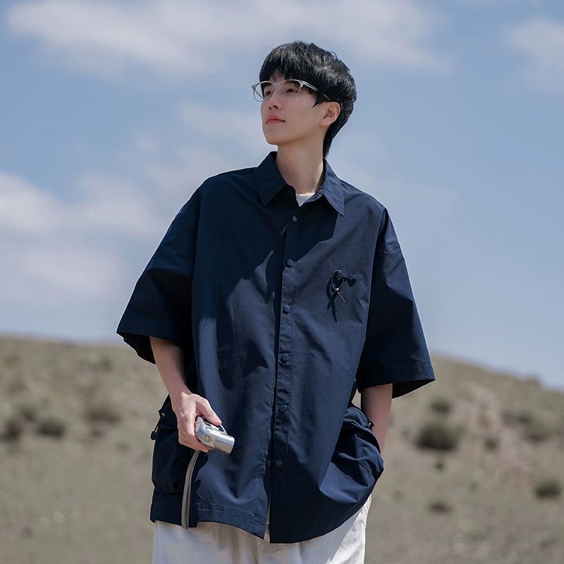 Men’s Crock Short-Sleeve Shirt Retro Nepal