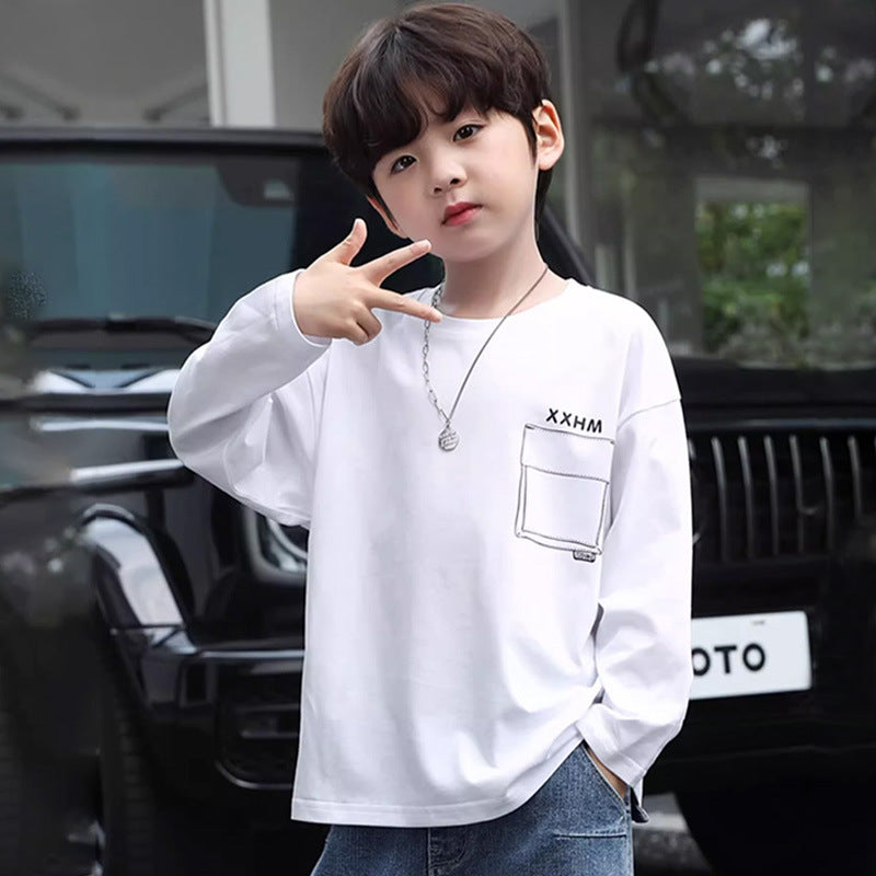 Boys Long Sleeve Cotton T-Shirt Spring & Autumn Top