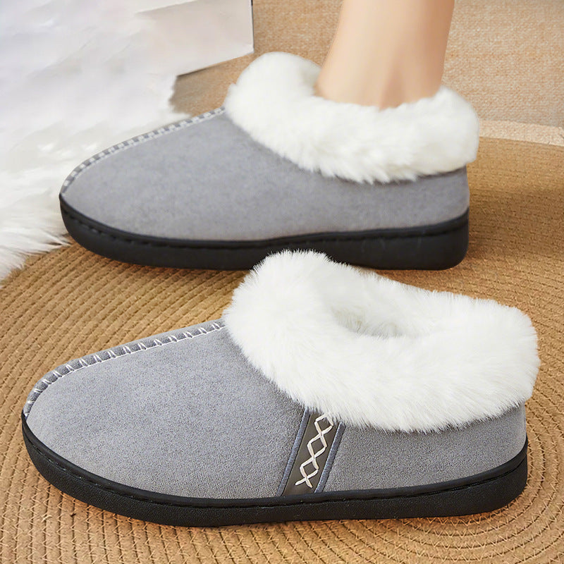 Women’s Snow Boots Velvet Warm Short Cotton Shoes
