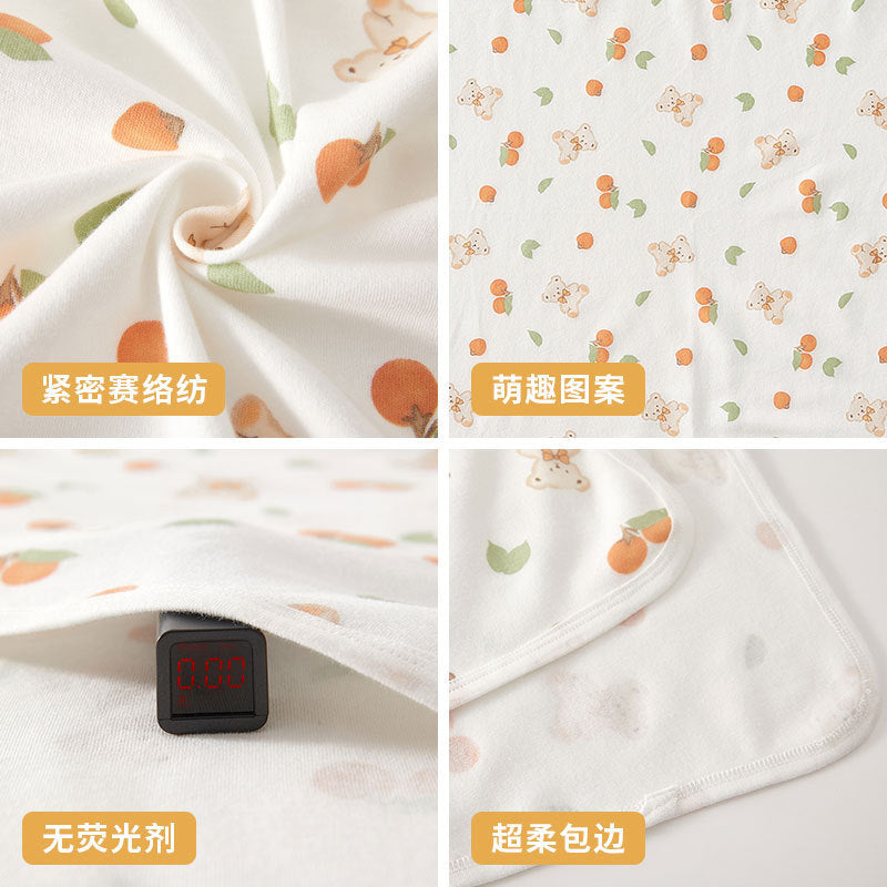 Class A Cotton Newborn Swaddling Cloth Printed Blanket