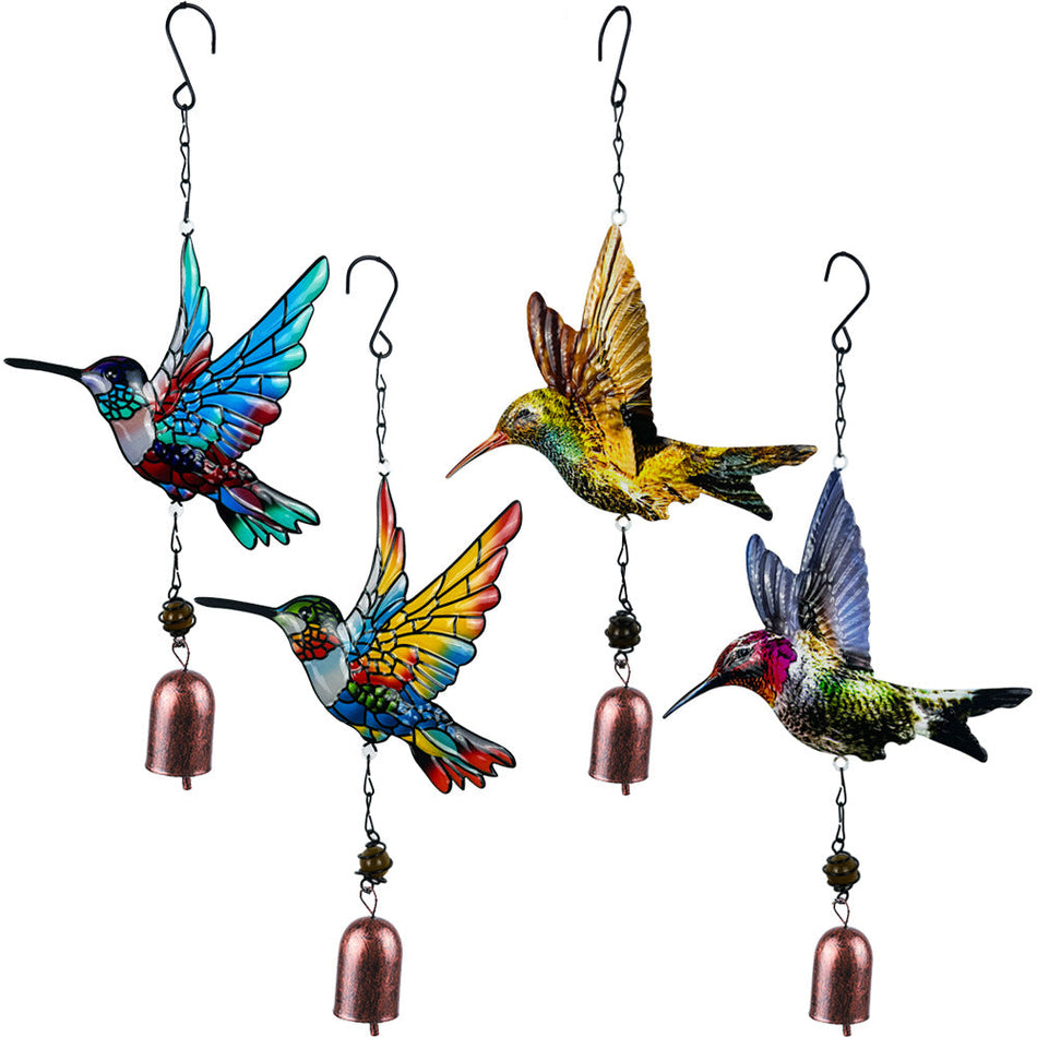 Hummingbird Iron Wind Chime for Gardens