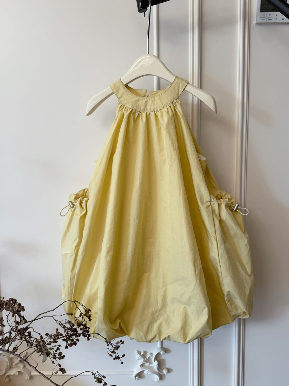 Girls Yellow Halter Vest Dress Flower Bud Skirt – Kids Fashion Nepal | Tudoholic