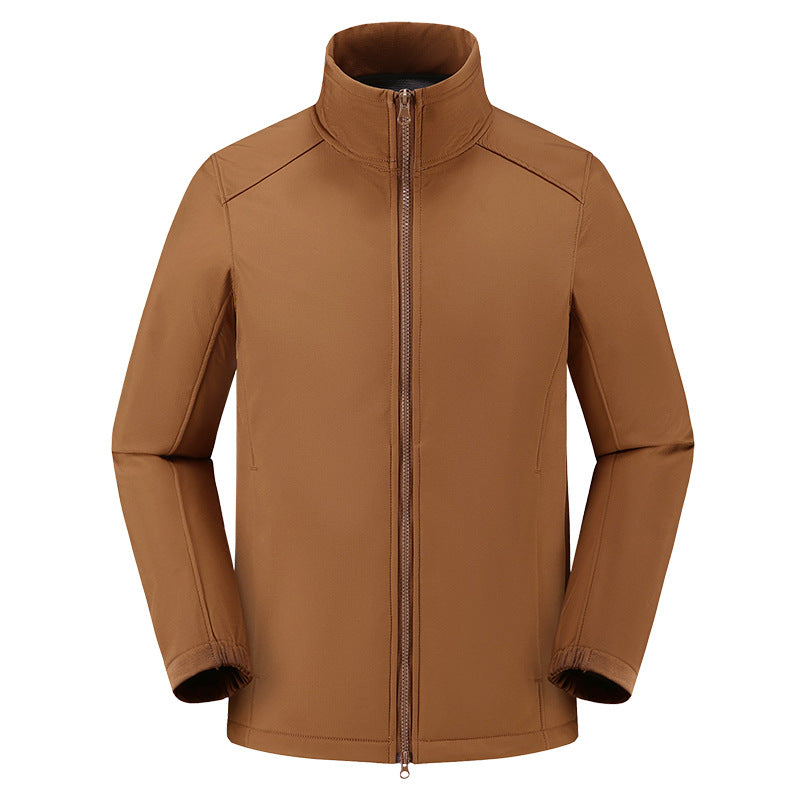Men’s Soft Shell Work Jacket – Fleece-Lined Spring Wear