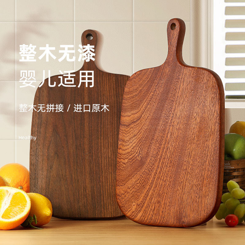 Household Whole Wood Fruit Board Ebony Scandinavian Bread Board