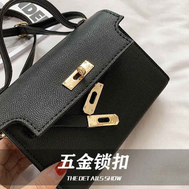 Retro Kelly Style Small Square Shoulder Crossbody Bag Women