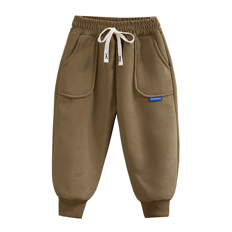 Kids’ Fleece-Lined Pants | Boys & Girls Autumn-Winter Sweatpants