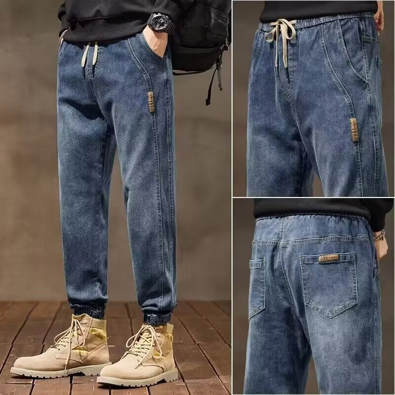Black【G57】Xk men's jeans - casual denim trousers with comfortable fit for everyday wear