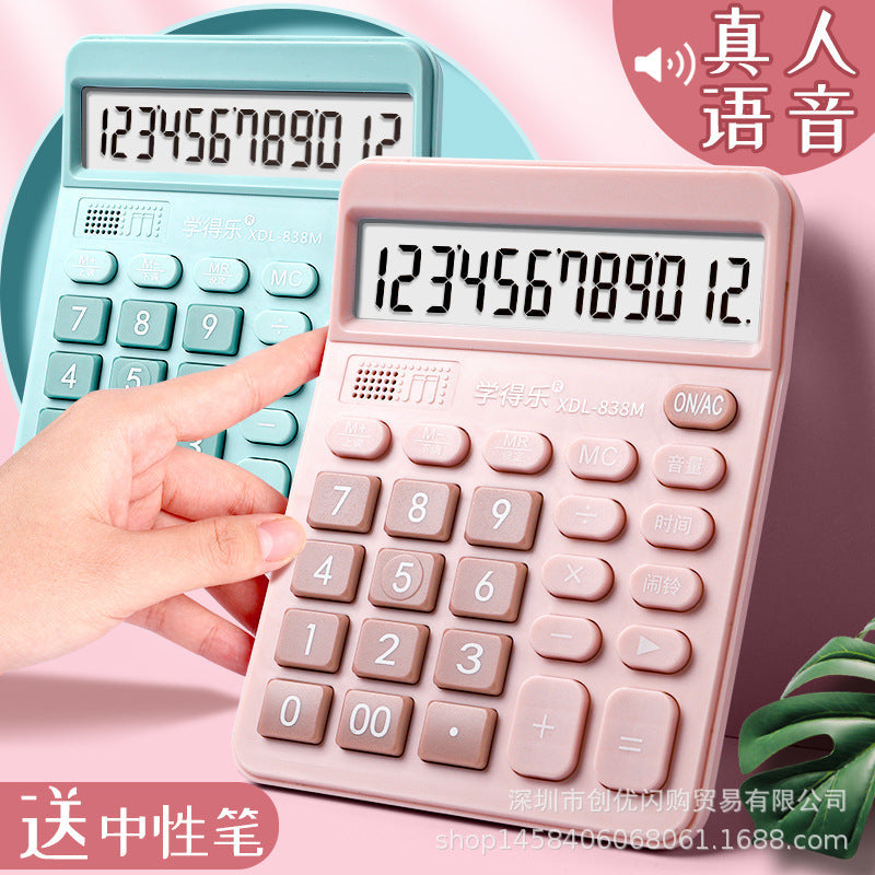 Voice Calculator with Large Screen – Portable Student Use