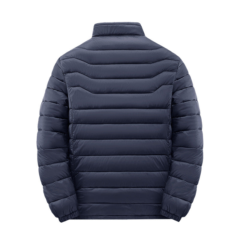 Men’s European-Size Down Cotton Jacket – Korean-Style Winter Coat