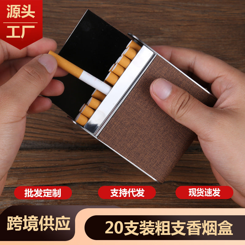 Stainless Steel Cigarette Case  20-Pack Business Style