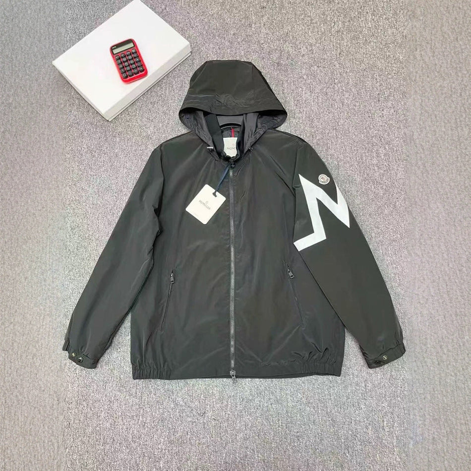 Men’s Hooded Zip Windbreaker Spring Casual Jacket