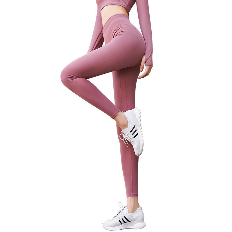 Hip-Lift Running Tights – High Waist Stretch Yoga Pants